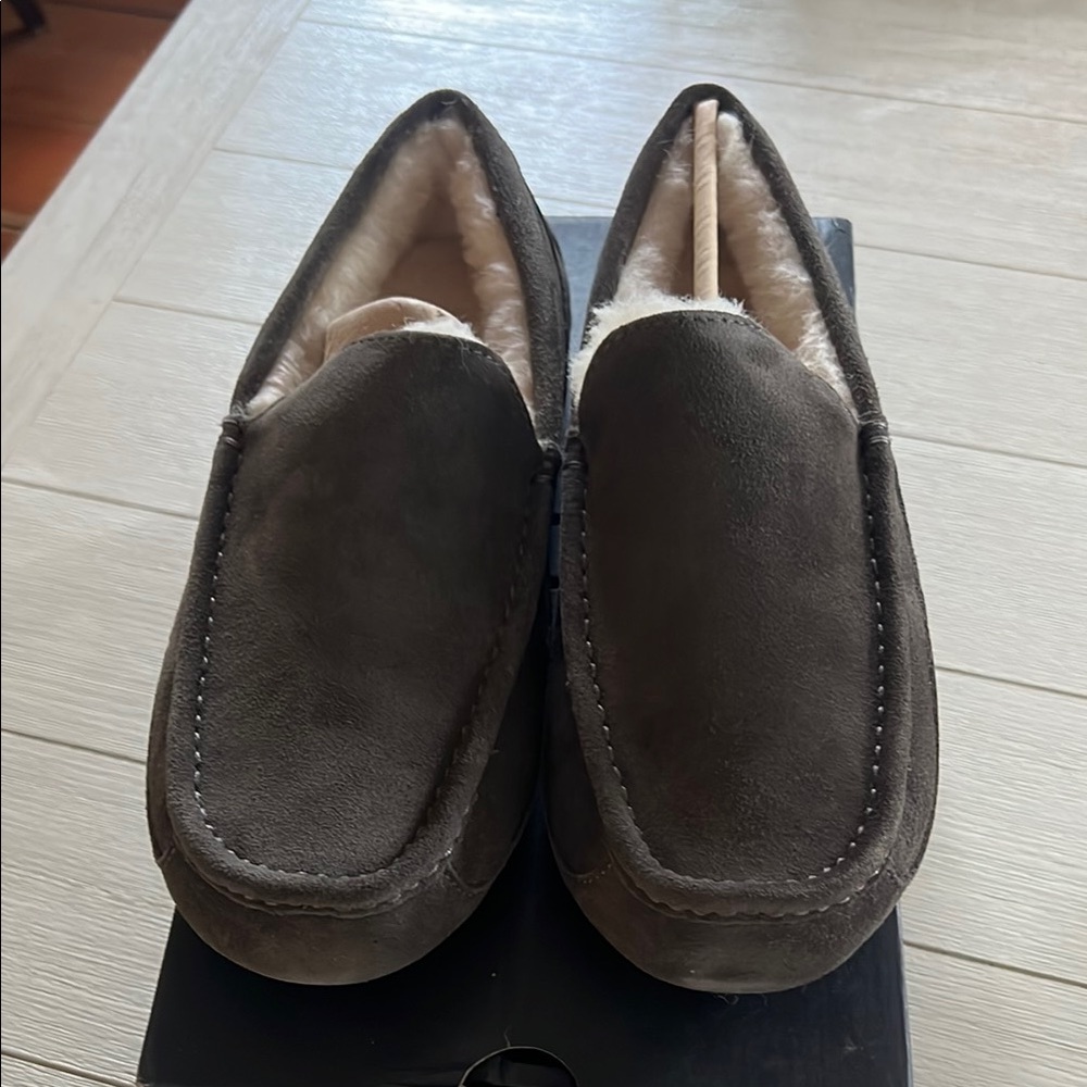 UGG Brown Moccasin-Style Slip-On Loafers